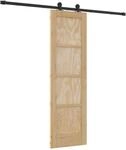 vidaXL Schiebet&uuml;r ORKDAL Natur 61 x 198,5 cm Massives Kiefernholz 3445494