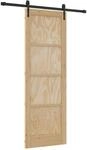 vidaXL Schiebet&uuml;r ORKDAL Natur 73,5 x 211 cm Massives Kiefernholz 3445594