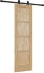 vidaXL Schiebet&uuml;r ORKDAL Natur 61 x 198,5 cm Massives Kiefernholz 3445485