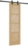 vidaXL Schiebet&uuml;r ORKDAL Natur 61 x 198,5 cm Massives Kiefernholz 3445539