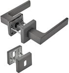 SOTECH T&uuml;rdr&uuml;ckergarnitur CUBE Anthrazit Rosette Buntbart mit Befestigungsmaterial