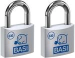 Basi - Vorhangschloss - SET - 2x VHS 630 - 50 mm - Gleichschlie&szlig;end - inkl. 2