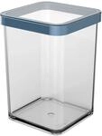 Rotho Dose Loft Premium Quadratisch 1, Transparent Horizontblau