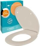 Calmwaters WC Sitz Premium Pergamon Absenkautomatik Made In EU 250 kg...