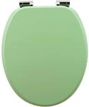 Sanfino WC Sitz Mint Green Toilettendeckel mit Absenkautomatik aus Holz