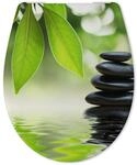 Calmwaters WC Sitz Motiv Wellness Oase Duroplast Absenkautomatik Abnehmbar...