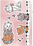 Komar Deko-Sticker Aristocats Kittens 50 x 70 cm gerollt