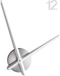 Relaxdays Wanduhr DIY Acryl Metall Silber Leise 110 cm