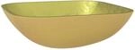 vidaXL Waschbecken Glas 42x42x14 cm Gold 345260