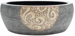 vidaXL Aufsatzwaschbecken Schwarz und Braun Rund &Oslash;41x14 cm Keramik 155060