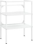 vidaXL Badezimmer Waschtischgestell Wei&szlig; 59x38x83 cm Eisen 338485