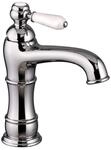 PaulGurkes Waschtischarmatur Retro Chrom Wasserhahn mit Keramikgriff