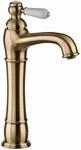 PaulGurkes Nostalgie Armatur Bronze Messing Lang f&uuml;r Aufsatzwaschbecken