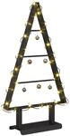 vidaXL Metall Weihnachtsbaum mit St&auml;nder Schwarz 60 cm Stahl 42019169