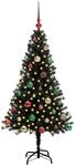 vidaXL Weihnachtsbaum mit 150 LEDs mit St&auml;nder Schwarz 150 cm PVC 3396473