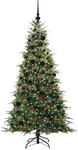 vidaXL K&uuml;nstlicher Klappbarer Weihnachtsbaum Gr&uuml;n 180 cm PE und PVC 3397420