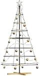 vidaXL Weihnachts-Tannenzapfenbaum mit St&auml;nder Schwarz 180 cm Stahl 42019161