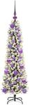 vidaXL K&uuml;nstlicher Weihnachtsbaum mit 150 LEDs Gr&uuml;n und Wei&szlig; 120 cm 3396087