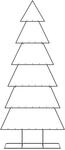 vidaXL Metall-Weihnachtsbaum f&uuml;r Dekorationen Schwarz 180 cm 4018952