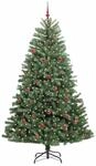 vidaXL K&uuml;nstlicher Klappbarer Weihnachtsbaum mit 300 LEDs Gr&uuml;n 240 cm 3395505