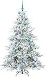 vidaXL K&uuml;nstlicher Klappbarer Weihnachtsbaum mit 300 LEDs 180 cm PVC 3397725