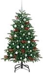 vidaXL K&uuml;nstlicher Weihnachtsbaum mit 150 LEDs mit St&auml;nder Gr&uuml;n 150 cm...