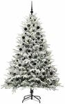 vidaXL K&uuml;nstlicher Vorbeleuchteter Weihnachtsbaum mit Kugelset Gr&uuml;n 3395407