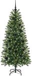 vidaXL K&uuml;nstlicher Weihnachtsbaum mit 150 LEDs Gr&uuml;n 150 cm PE und PVC 3397342