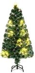 Costway K&uuml;nstlicher Weihnachtsbaum mit Beleuchtung Tannenbaum 120cm