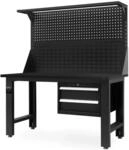 JAN NOWAK Werkbank Werkstatt LOGAN 170 x 150 x 75 cm Schwarz Platte Schwarz
