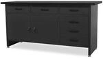 JAN NOWAK Werkbank Werkstatt HENRY 2 x T&uuml;r 85 x 170 x 60 cm All Black