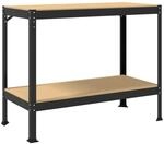vidaXL Werkbank Schwarz 115 x 55 x 91 cm Sperrholz und Metall 42020128