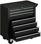 DURHAND Tool Chest Stahl 69L x 33B x 75H cm Schwarz