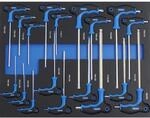 TRUTZHOLM Profi Werkstattwagen Einlage Torx T Griff 18 Teile Schaum 520x400mm Blau