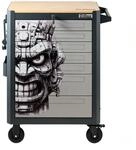 TRUTZHOLM Werkstattwagen Polynesisches Motiv 99x82 cm 7 Schubladen mit...