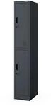 JAN NOWAK Sozialschrank IGOR 1 PLUS 185 x 32 x 45 cm Anthrazit