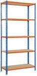 PROREGAL Schwerlastregal Muli HxBxT 180 x 80 x 30 cm 5 Fachb&ouml;den Fachlast 150 kg