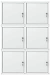 PROREGAL Mega Deal 6x Schlie&szlig;fachw&uuml;rfel Cubic XL HxBxT 45 x 45 x 45 cm Grau