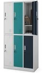 JAN NOWAK Umkleideschrank Spind IGOR 6 Abteile 185 x 90 x 45 cm...