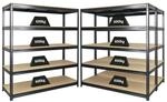 PROREGAL Mega Deal 3x Profi Schwerlastregal Bison HxBxT 180 x 160 x 60 cm 5
