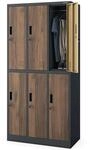 JAN NOWAK Umkleideschrank Spind IGOR 6 Abteile 185 x 90 x 45 cm...