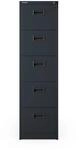 JAN NOWAK Aktenschrank aus Metall SARA V5 600 460x1625x600 mm Anthrazit