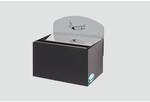 PROREGAL Robuster Wandascher Mit Schild 0,8 Liter HxBxT 20 x 20 x 12,5 cm...