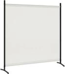 WOLTU Paravent Raumteiler 1-teiliger Freistehender Sichtschutz 180x177 cm Creme