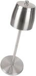 Relaxdays Standaschenbecher Edelstahl Silber H&ouml;henverstellbar 68 cm x 15 cm