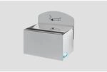 PROREGAL Robuster Wandascher Mit Schild 0,8 Liter HxBxT 20 x 20 x 12,5 cm Verzinkter