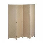 Relaxdays Paravent Kunststoff Braun 4-teilig Faltbar 180 cm x 180 cm x 2 cm 5,8 kg
