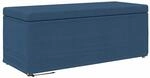 vidaXL Hocker Blau 101 x 41 x 40 cm Stoff und Pressholz 876793
