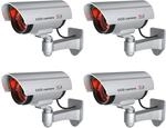 Basi - Kamera-Attrappe - KA 300 - Silber - mit Blinkendem LED-Licht -...