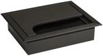 SOTECH CAVO Kabeldurchlass Kabeldose Eckig 100 x 80 mm Schwarz Eloxiert